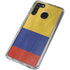 Colombia Flag Distressed Galaxy A21 Clear Case